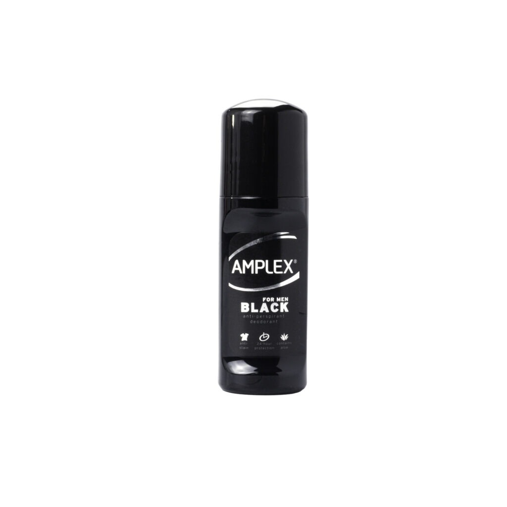 Amplex Black Anti-Perspirant Roll On Deodorant
