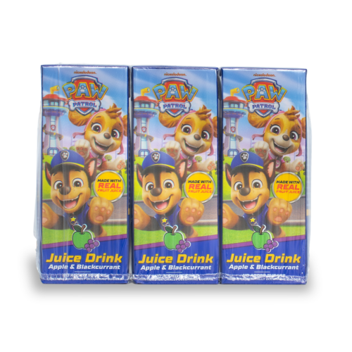 Paw Patrol Juice Drinks Apple & Blackcurrant 200ml x 3 x 9